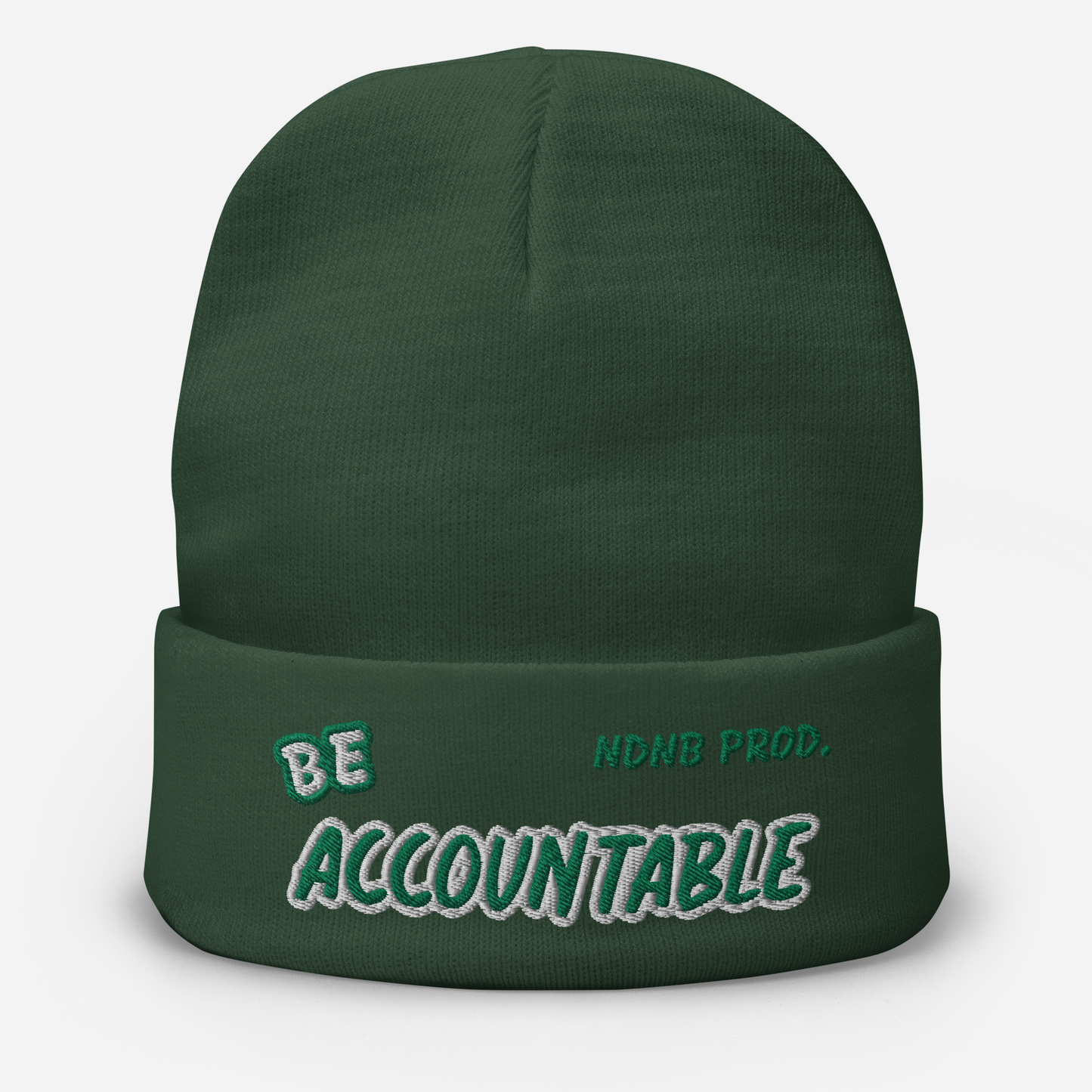 Be Accountable Embroidered Beanie