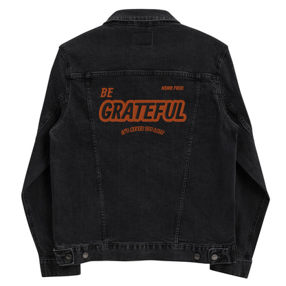 Be Grateful Unisex Denim Jacket